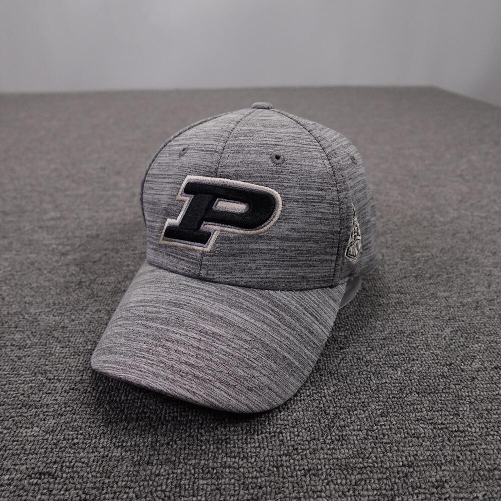 Purdue Boilermakers Hat Cap Strap Back Mens One Size Gray NCAA Captivating